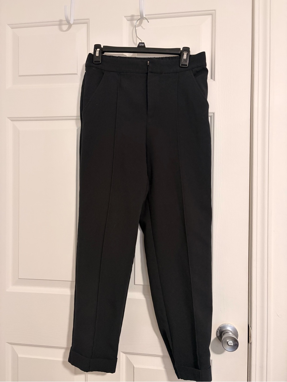Maeve Anthropologie Black Tailored Crease Dress Pants